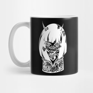 Portrait girl line art Mug